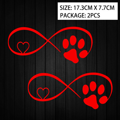 Cat Love Heart Paw Print Reflektirajuće naljepnice za motocikle Moto Scooter Karoserija automobila Kaciga Spremnik goriva Naljepnice Dodatna oprema za Piaggio