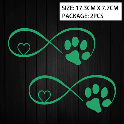 Cat Love Heart Paw Print Reflektirajuće naljepnice za motocikle Moto Scooter Karoserija automobila Kaciga Spremnik goriva Naljepnice Dodatna oprema za Piaggio