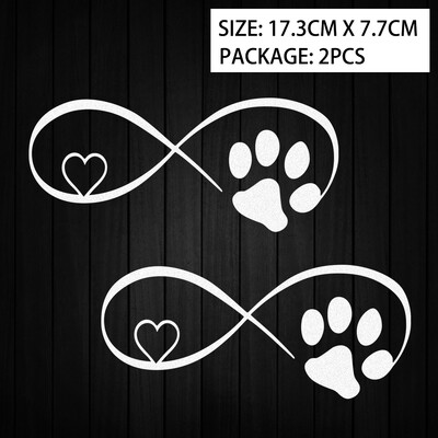 Cat Love Heart Paw Print Reflektirajuće naljepnice za motocikle Moto Scooter Karoserija automobila Kaciga Spremnik goriva Naljepnice Dodatna oprema za Piaggio