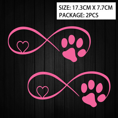 Cat Love Heart Paw Print Reflektirajuće naljepnice za motocikle Moto Scooter Karoserija automobila Kaciga Spremnik goriva Naljepnice Dodatna oprema za Piaggio