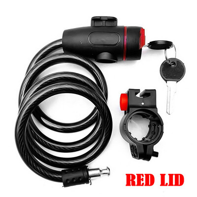 Protukradna spiralna sajla od nehrđajućeg čelika Brava za bicikl za biciklizam Protuprovalna lančana žica Sigurnosna brava za bicikl s 2 ključa Dodaci za bicikl