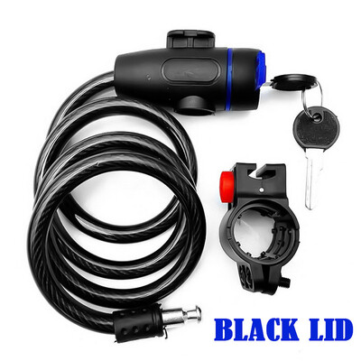 Protukradna spiralna sajla od nehrđajućeg čelika Brava za bicikl za biciklizam Protuprovalna lančana žica Sigurnosna brava za bicikl s 2 ključa Dodaci za bicikl