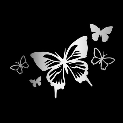 Naljepnice za automobile Prekrasni crtani leptiri Vinilne naljepnice Auto Motocikl Branik Karoserija Dekoracija prozora automobila Naljepnica otporna na vodu, 15 cm