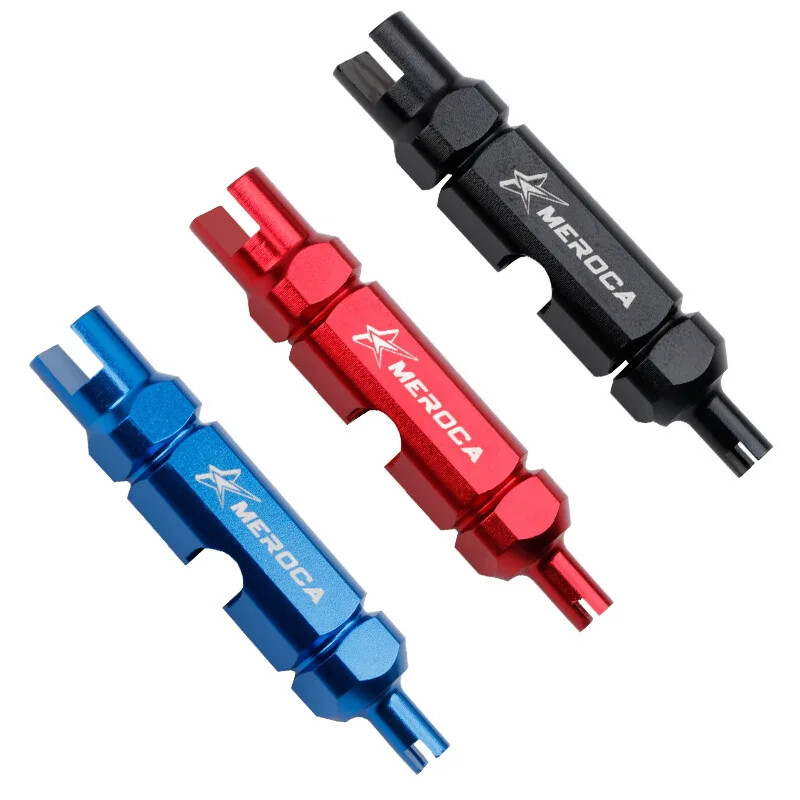 MEROCA MTB Mountain Bike Schrader Valve Tool Presta Iamok Extension Rod Demontare Cheie de reparare