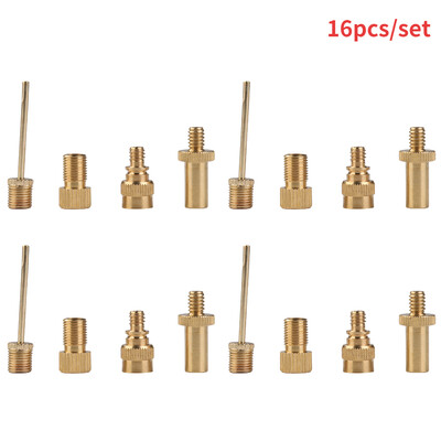 4/8/12/16kom/Set Pretvorna pumpa za bicikle Dunlop Schrader Presta Ventil Adapter Set Komplet adaptera za bicikl Košarkaška pneumatska igla