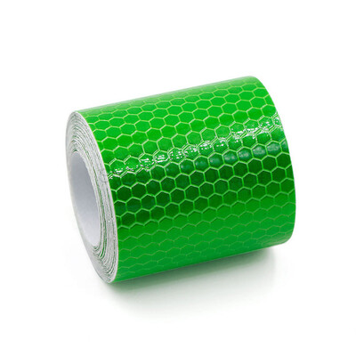 5 см*1 м Светлоотразителна лента за тяло на велосипед Стикер Предупредителна лента за безопасност с висока видимост Водоустойчива за ремаркета Каски Аксесоари за велосипеди