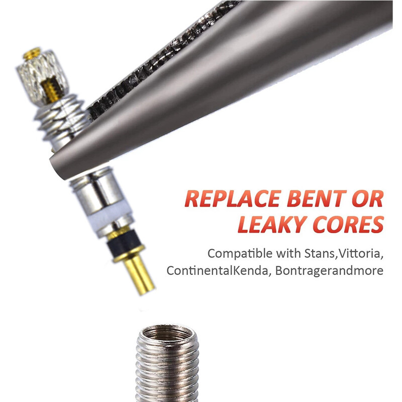 2/5/10ps Bicikl Presta Valve Core Brass FV MTB cestovni bicikl Valve Core Presta Zamjenski Alat za skidanje jezgre bez zračnice