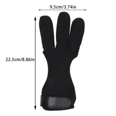 1PC Accesorii pentru sport în aer liber Protector de protecție pentru mâini pentru tir cu 3 degete Mănuși de protecție pentru tir cu arcul pentru degete Arc recurv