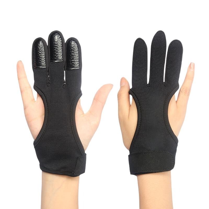 1PC Accesorii pentru sport în aer liber Protector de protecție pentru mâini pentru tir cu 3 degete Mănuși de protecție pentru tir cu arcul pentru degete Arc recurv