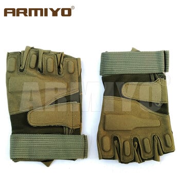 Armiyo Tactical Sport Half Finger Gloves Men Combat Fishing Hunting Shooting Airsoft Paintball Outdoor Fingerless Gloves