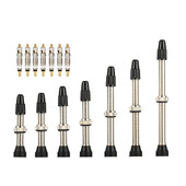 1PC 34MM 40MM 44MM 48mm 60mm Supapă Presta pentru Road MTB Bicicletă Tubeless Anvelope Miez din alamă Tijă din aliaj compatibilă Tubeless Sigilant