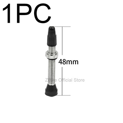 1PC 34MM 40MM 44MM 48mm 60mm Supapă Presta pentru Road MTB Bicicletă Tubeless Anvelope Miez din alamă Tijă din aliaj compatibilă Tubeless Sigilant
