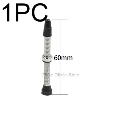 1PC 34MM 40MM 44MM 48mm 60mm Supapă Presta pentru Road MTB Bicicletă Tubeless Anvelope Miez din alamă Tijă din aliaj compatibilă Tubeless Sigilant