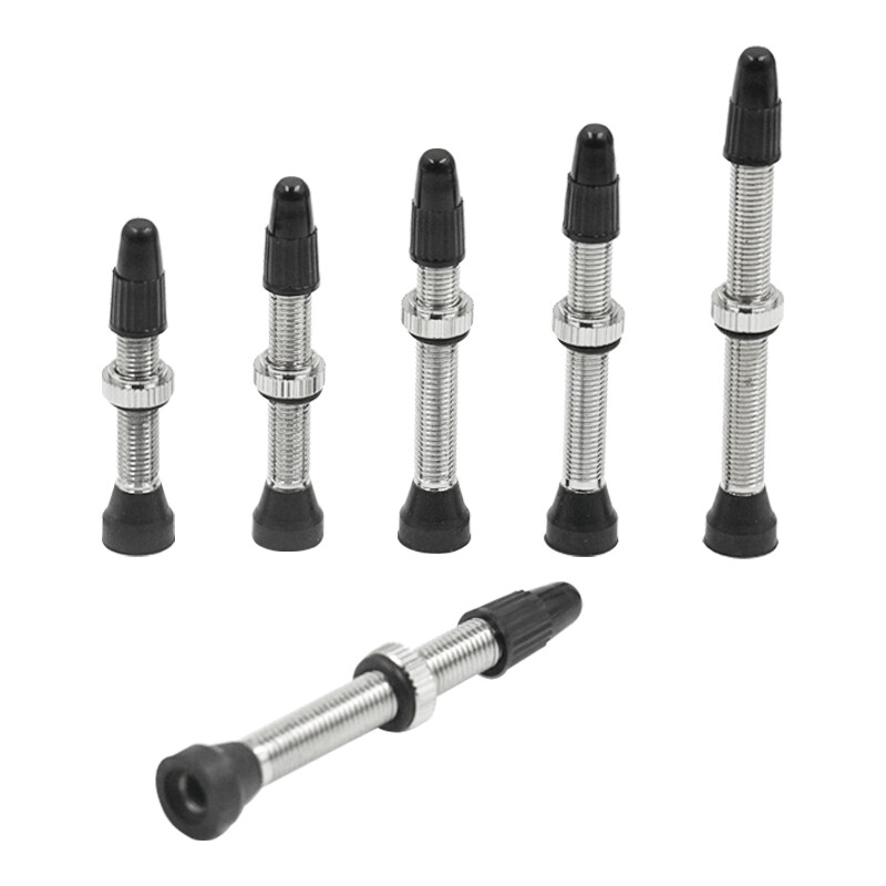 1PC 34MM 40MM 44MM 48mm 60mm Supapă Presta pentru Road MTB Bicicletă Tubeless Anvelope Miez din alamă Tijă din aliaj compatibilă Tubeless Sigilant