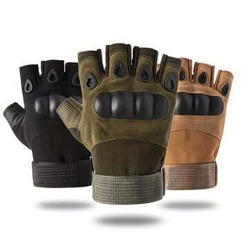 Half-Finger Outdoor Hunting Tactical Gloves Training Fitness Αντιολισθητικό ποδήλατο Αθλητικό αναπνεύσιμο αντίσταση στη φθορά