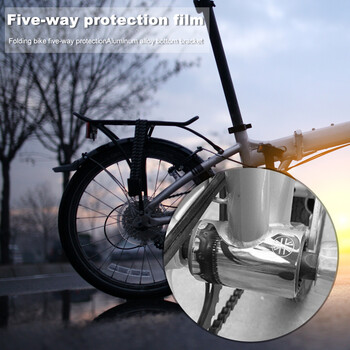 Велосипед Bottom Bracket Protector Sticker Guard Pads for Brompton Folding Bike Carbon BB Frame Protection Pad Аксесоари за велосипеди