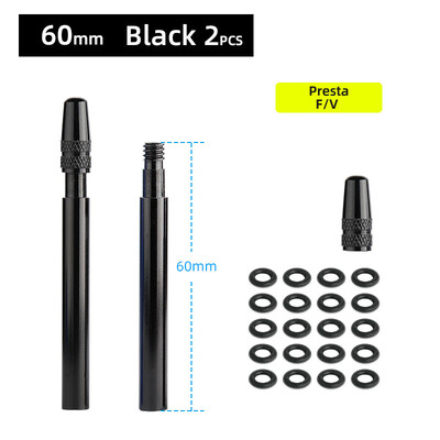 Bicikl 1 par Presta produžetak ventila s poklopcem F/V nastavak od anodizirane CNC aluminijske legure za fiksne felge cestovnog bicikla 50 mm 60 mm
