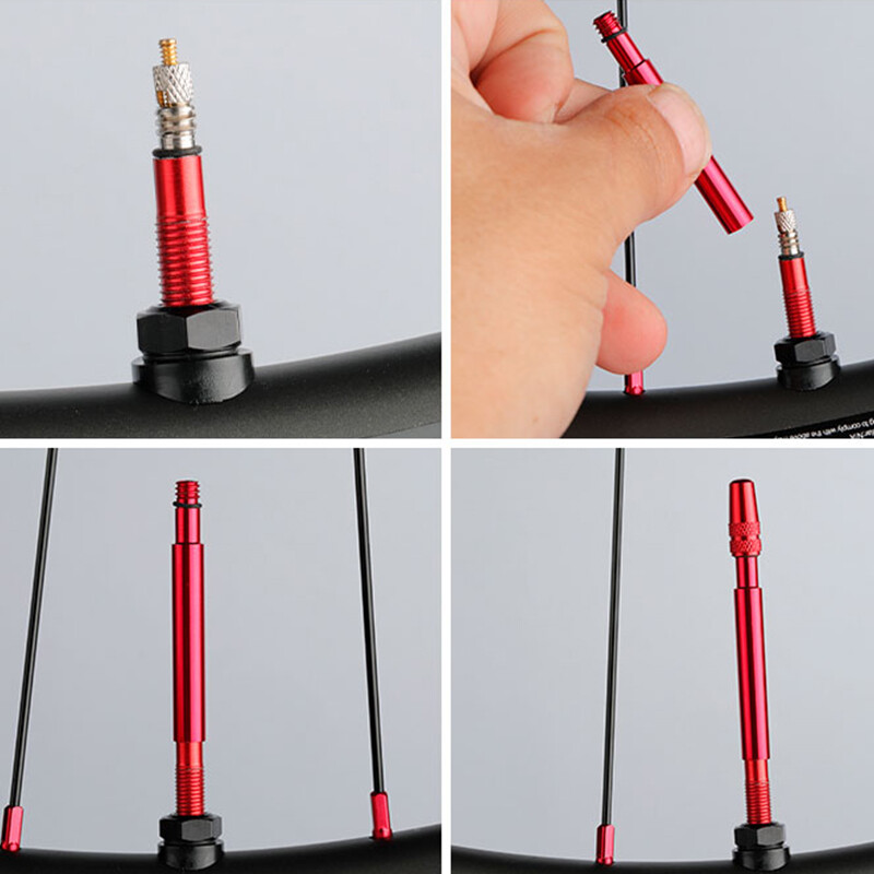 Bicikl 1 par Presta produžetak ventila s poklopcem F/V nastavak od anodizirane CNC aluminijske legure za fiksne felge cestovnog bicikla 50 mm 60 mm