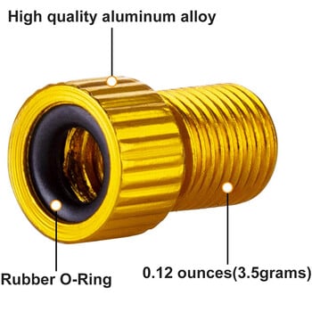 Προσαρμογέας βαλβίδας ποδηλάτου 10 τμχ Presta to Schrader Wheels Μετατροπέας σωλήνα αερίου Ακροφύσιο Εργαλεία αντλίας ποδηλάτου Εργαλεία σωλήνα ακροφυσίου αντλίας αέρα