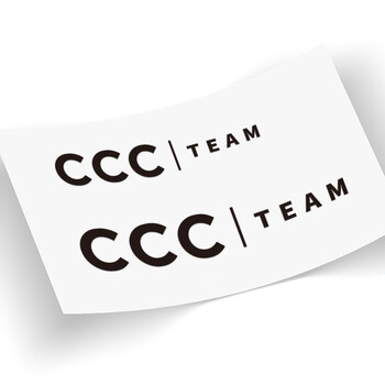 CCC TEAM Стикер за предна вилка за шосеен велосипед Направи си сам Горна тръба Стикер за рамка на каска MTB Bike Decals Колоездене Декоративна паста Аксесоари