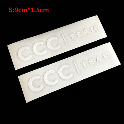 CCC TEAM Naljepnica s prednjom vilicom cestovnog bicikla DIY Gornja cijev Okvir kacige Naljepnica MTB bicikl naljepnice Biciklizam Ukrasna pasta Dodaci