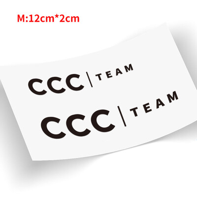 CCC TEAM Naljepnica s prednjom vilicom cestovnog bicikla DIY Gornja cijev Okvir kacige Naljepnica MTB bicikl naljepnice Biciklizam Ukrasna pasta Dodaci