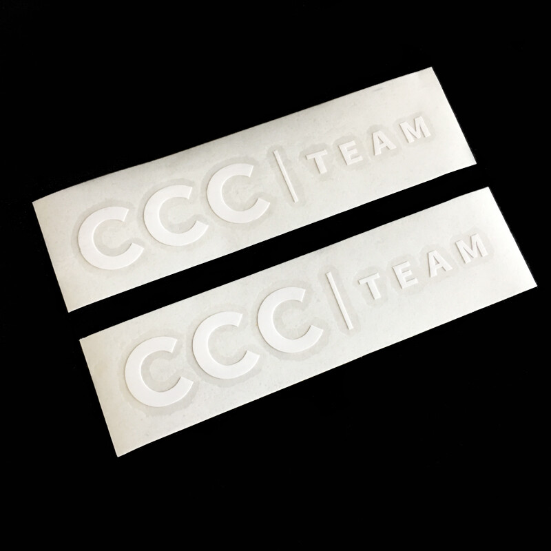 CCC TEAM Naljepnica s prednjom vilicom cestovnog bicikla DIY Gornja cijev Okvir kacige Naljepnica MTB bicikl naljepnice Biciklizam Ukrasna pasta Dodaci