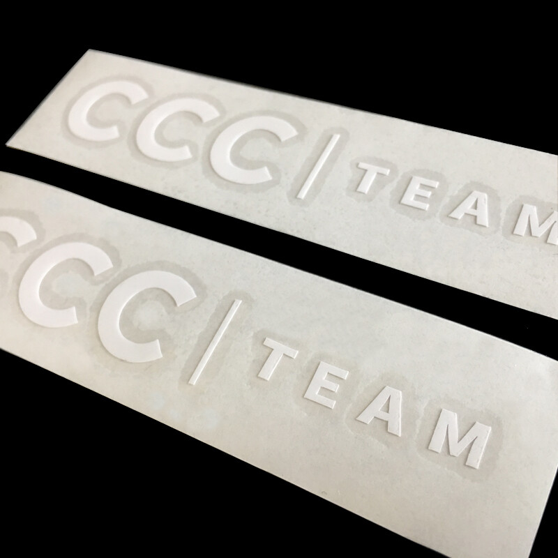 CCC TEAM Naljepnica s prednjom vilicom cestovnog bicikla DIY Gornja cijev Okvir kacige Naljepnica MTB bicikl naljepnice Biciklizam Ukrasna pasta Dodaci