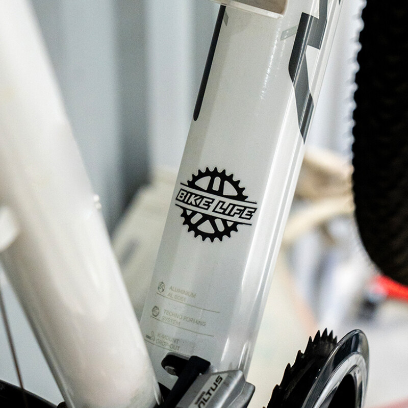 1kom Bike Life Biciklističke naljepnice za gornju cijev okvira bicikla Dekorativna kaciga Vinilna naljepnica za MTB bicikl Vodootporni dodaci za bicikle
