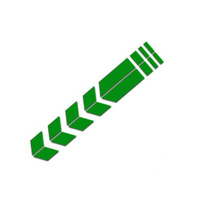 Naljepnica okvira bicikla Jednostavna za postavljanje Reflektirajuća naljepnica sa strelicom Vrhunska kvaliteta Popularna reflektirajuća poboljšava vidljivost noću