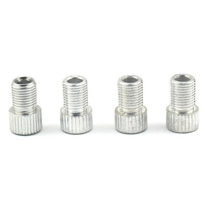 10 vnt Aliuminio lydinio dviračio vožtuvo adapteris Konvertuokite Presta į Schrader vožtuvą dviračio siurblio oro antgalio vamzdžio įrankiai dviračių priedai