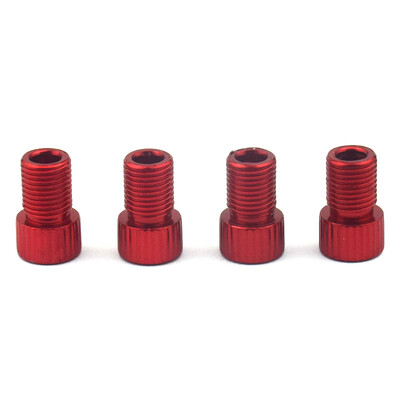 10 vnt Aliuminio lydinio dviračio vožtuvo adapteris Konvertuokite Presta į Schrader vožtuvą dviračio siurblio oro antgalio vamzdžio įrankiai dviračių priedai