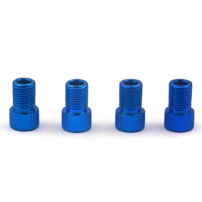 10 vnt Aliuminio lydinio dviračio vožtuvo adapteris Konvertuokite Presta į Schrader vožtuvą dviračio siurblio oro antgalio vamzdžio įrankiai dviračių priedai