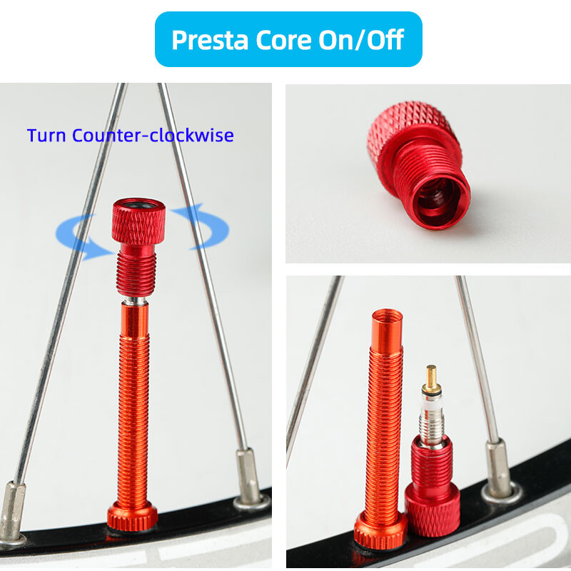 Alat za uklanjanje jezgre Presta ventila za bicikl, adapter F/V ventila za Schrader pumpu, 2 u 1 pretvarač mlaznica od anodiziranog aluminija