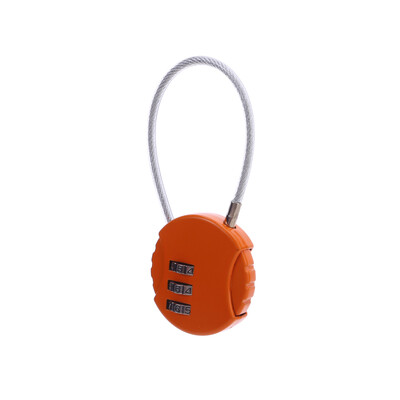 Brava za kacigu Biciklistička brava Čelična sajla koja se može uvlačiti Protuprovalna brava s 3 znamenke koja se može poništiti za zaključavanje motocikla