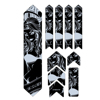 Naljepnica okvira bicikla MTB brdski bicikl Zaštita okvira otporna na ogrebotine Uklonjiva naljepnica Zaštitna navlaka za poster bicikla