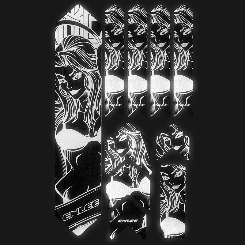 Naljepnica okvira bicikla MTB brdski bicikl Zaštita okvira otporna na ogrebotine Uklonjiva naljepnica Zaštitna navlaka za poster bicikla