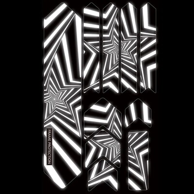 ENLEE Naljepnica okvira bicikla Decal Reflektirajuće naljepnice DIY Zaštitna traka okvira bicikla Okvir cestovnog bicikla Ljepljivi zaštitni poklopac