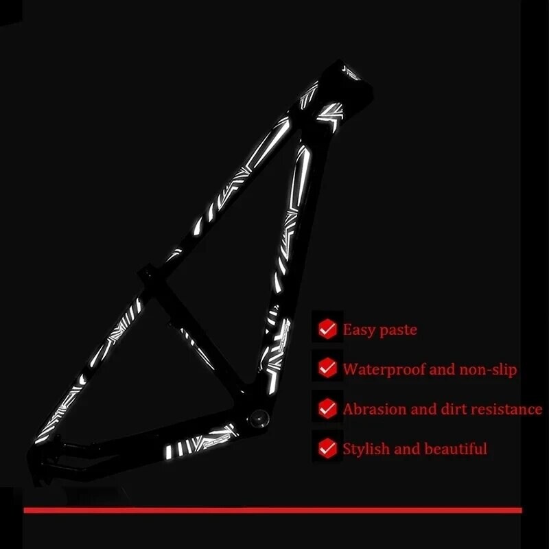 ENLEE Naljepnica okvira bicikla Decal Reflektirajuće naljepnice DIY Zaštitna traka okvira bicikla Okvir cestovnog bicikla Ljepljivi zaštitni poklopac