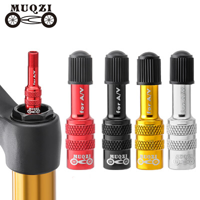 MUQZI Bike Fork Schrader Valve Adapter MTB шосеен велосипед Заден шок Надуваем клапан Адаптер Bike Air Fork Tool