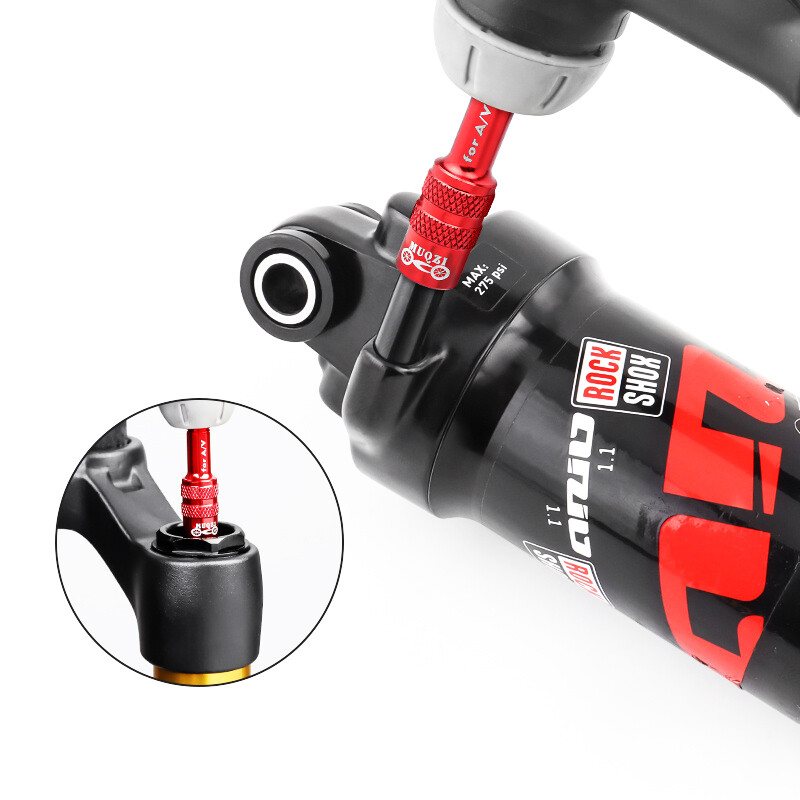 MUQZI Adapter ventila Schrader vilice za bicikl MTB cestovni bicikl Stražnji amortizer Adapter ventila na napuhavanje Alat za zračnu vilicu bicikla