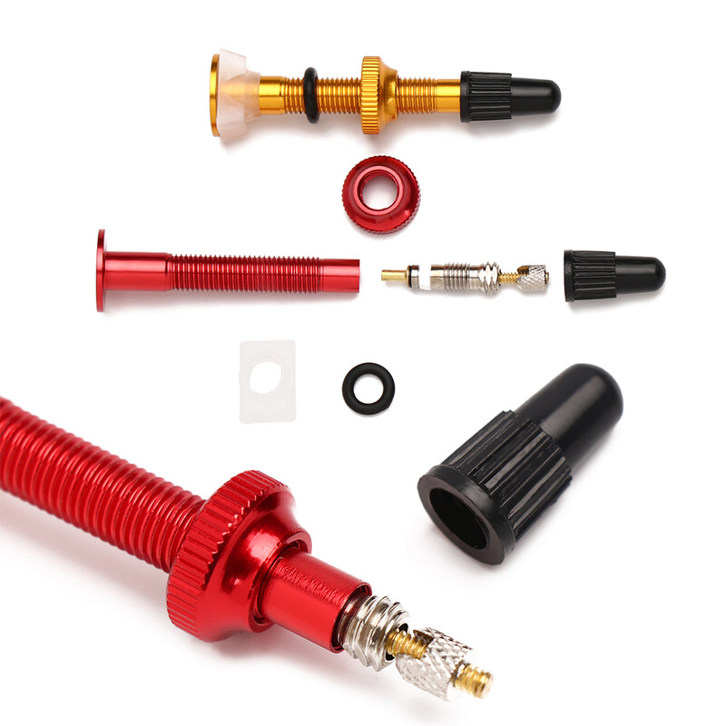 BOLANY 2 kom ventila za bicikle 40 mm/60 mm MTB cestovni bicikl Tubeless gume za pretvorbu anodiziranih aluminijskih legura za brtvljenje Dodaci