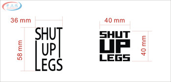 2 pics/set Αυτοκόλλητο σκελετού ποδηλάτου SHUT UP LEGS Αυτοκόλλητο επάνω σωλήνας Αυτοκόλλητα ποδηλάτου Διακοσμητικά αυτοκόλλητα πλαισίου Αυτοκόλλητα ποδηλάτου Αυτοκόλλητα ποδηλάτου