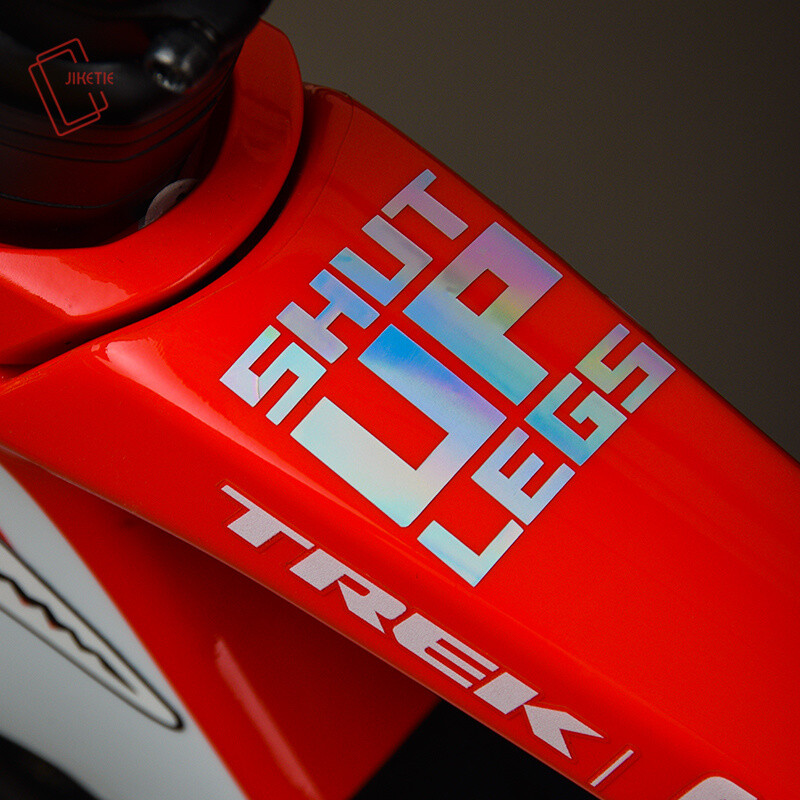 2 poze/set Autocolant pentru cadru de bicicletă SHUT UP LEGS Autocolant pentru tub superior Autocolante pentru biciclete Autocolante decorative pentru cadru Autocolante pentru biciclete Autocolante pentru biciclete