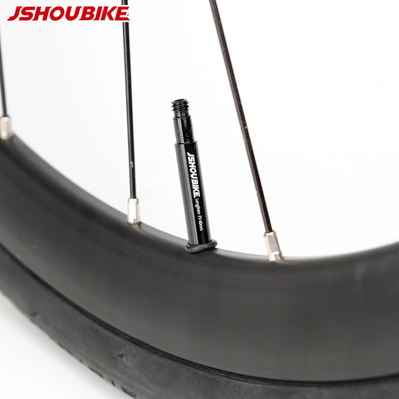 JSHOU BIKE Extensoare de supapă franceză Capace Adaptor de bază RED și NEGRU Tijă din aliaj 40 60 80 100 120 mm cu capac și unealtă din aliaj