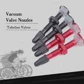 BOLANY 1 KOM Ventil za bicikle 40 mm/60 mm Vakuumska mlaznica za cestovne bicikle za jezgru gume bez zračnice za bicikl Dodaci za ventile od aluminijske legure