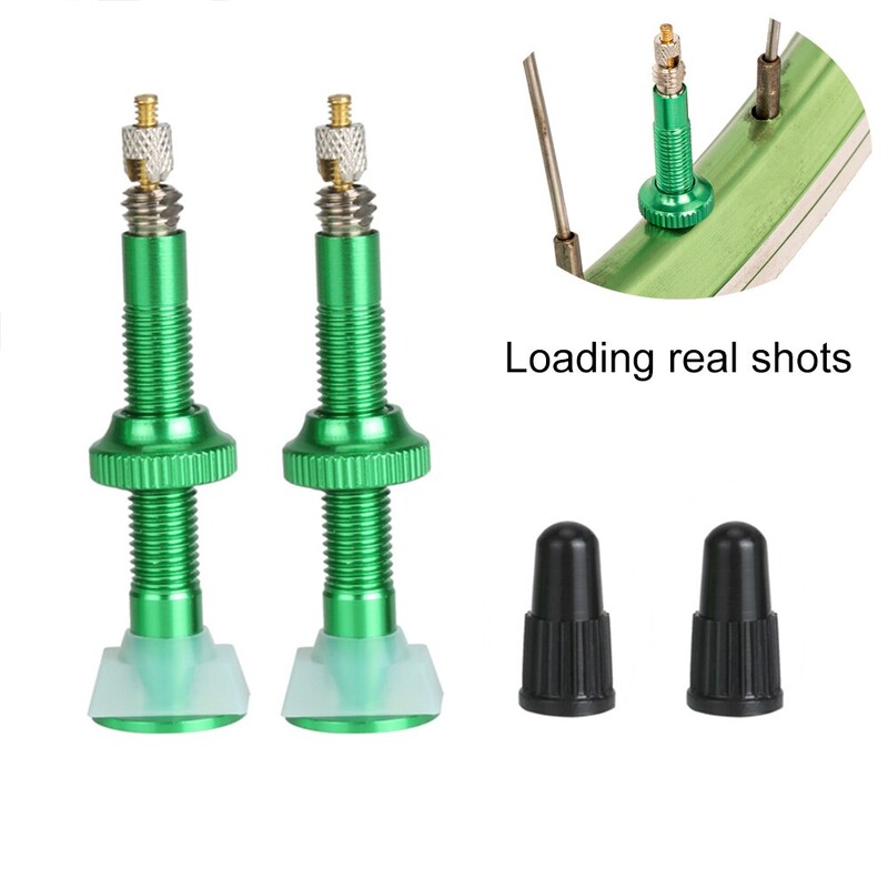 BOLANY 1 KOM Ventil za bicikle 40 mm/60 mm Vakuumska mlaznica za cestovne bicikle za jezgru gume bez zračnice za bicikl Dodaci za ventile od aluminijske legure