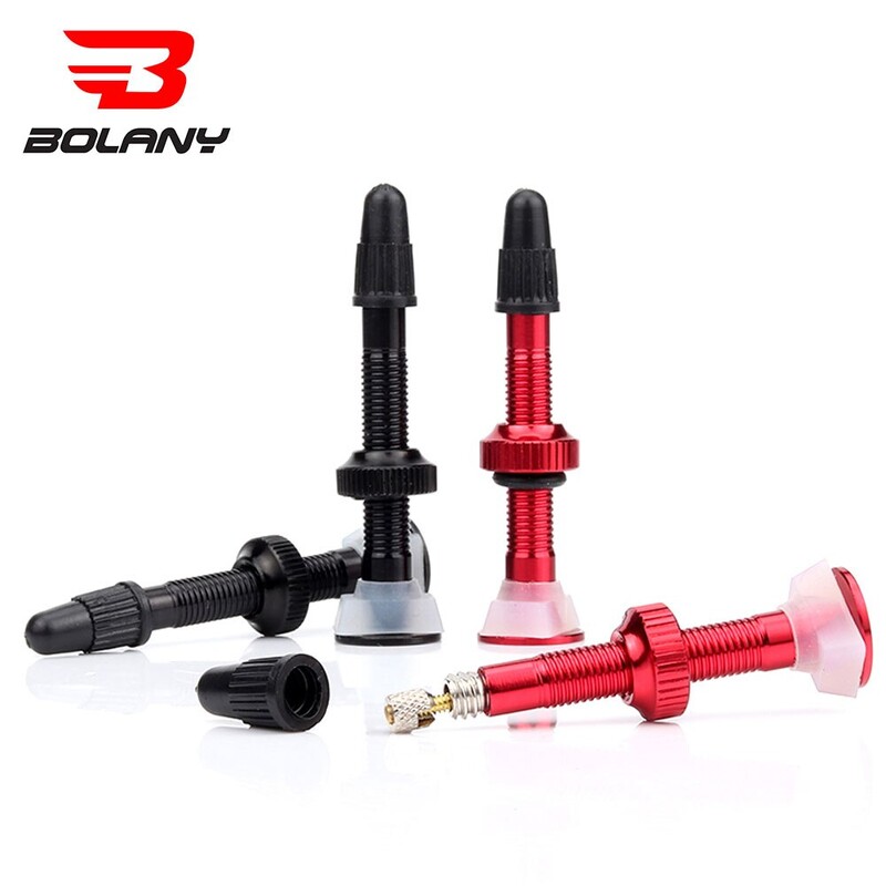 BOLANY 1 KOM Ventil za bicikle 40 mm/60 mm Vakuumska mlaznica za cestovne bicikle za jezgru gume bez zračnice za bicikl Dodaci za ventile od aluminijske legure