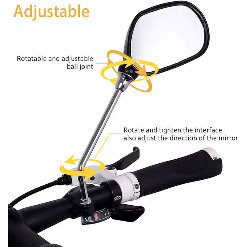 1 par retrovizora za bicikle 360 stupnjeva podesivo staklo za retrovizor Sigurnosna retrovizora za vožnju unatrag za električni skuter Biciklizam