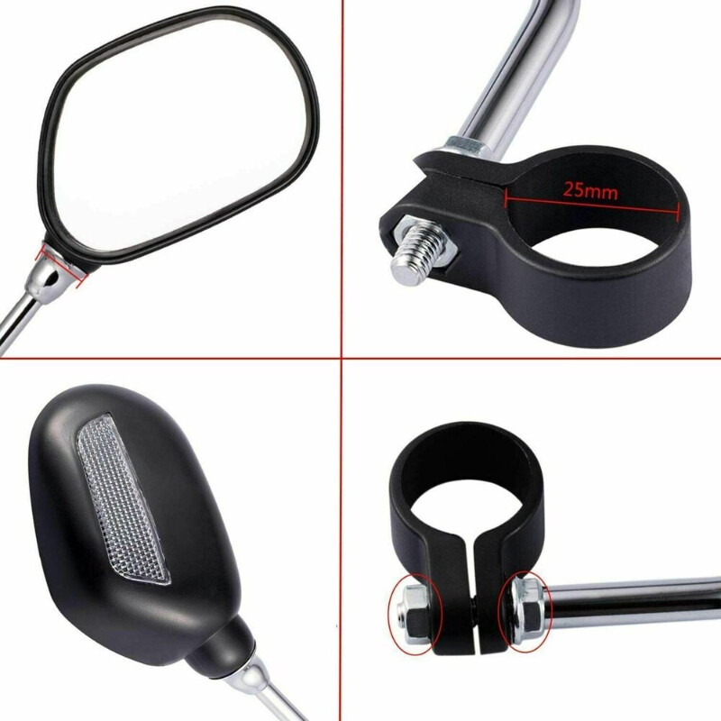 1 par retrovizora za bicikle 360 stupnjeva podesivo staklo za retrovizor Sigurnosna retrovizora za vožnju unatrag za električni skuter Biciklizam
